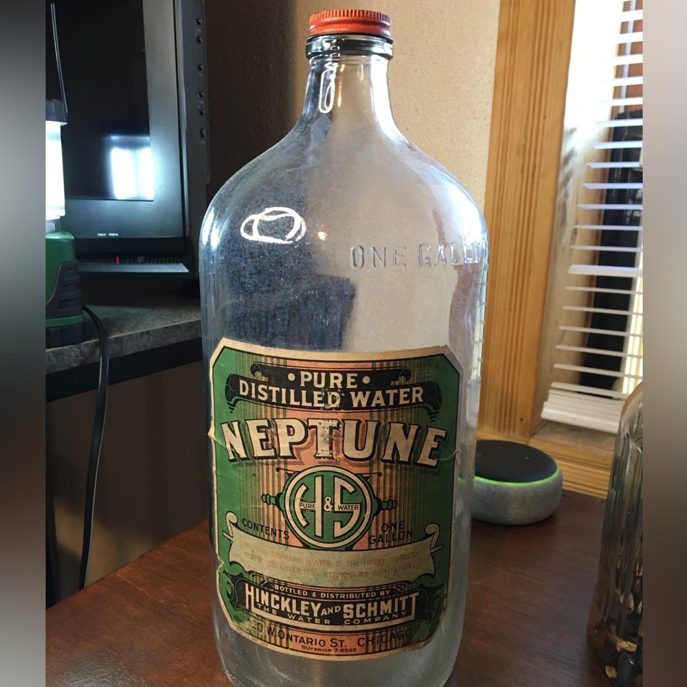 Antique 1 Gallon Glass Container